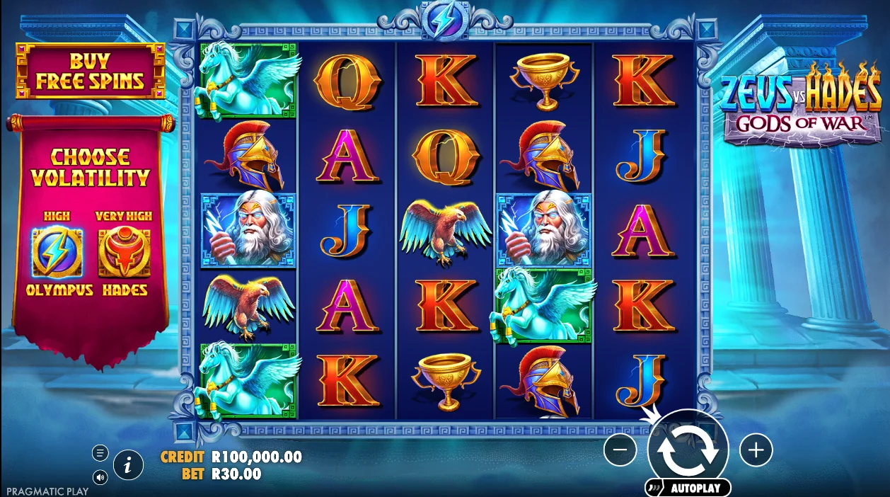 Zeus vs Hades gameplay screenshot